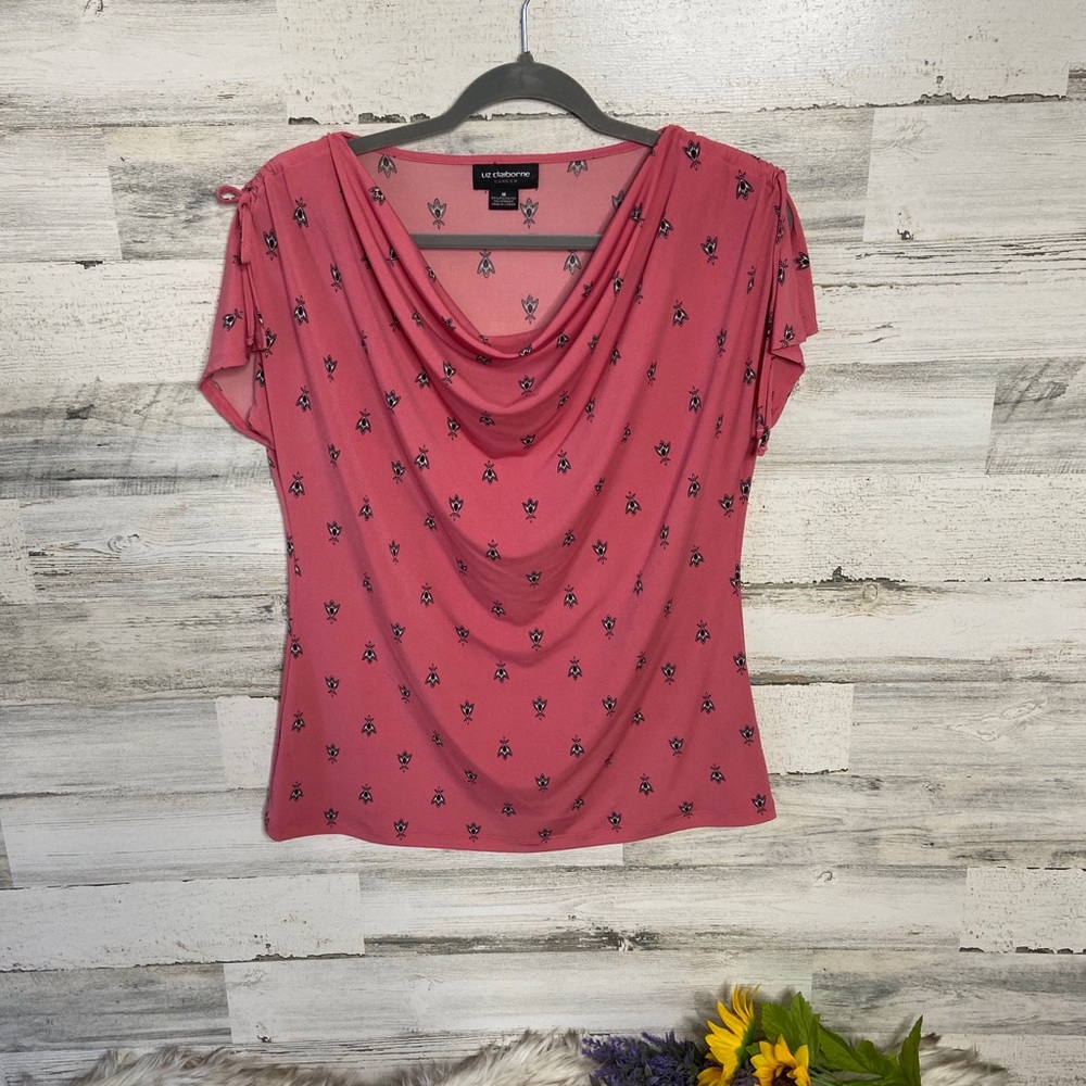 NWOT Liz Claiborne Career Pink Blouse